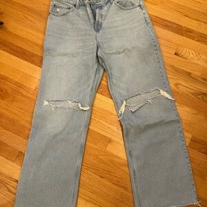 Abercrombie Distressed Light Blue Women's Jeans